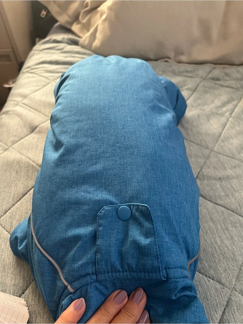 Ricki's High Performance. Blue Insulated Dog Snow/Track Suit - Size S